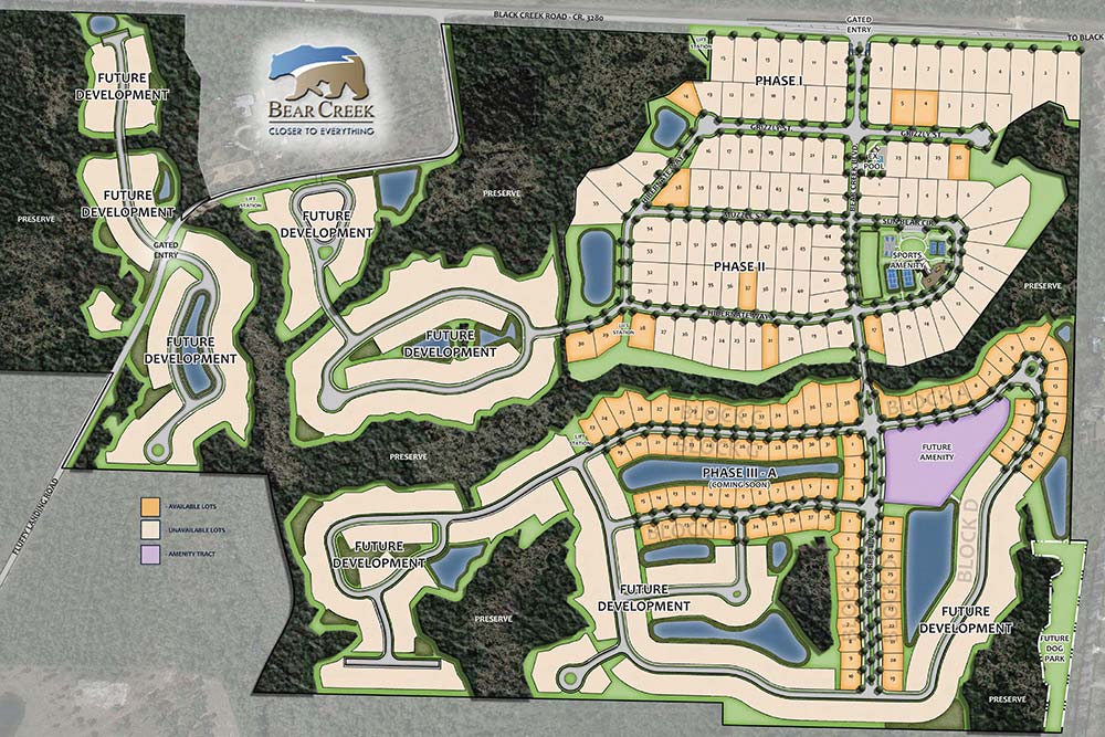 Bear Creek Illustrative Site Plans